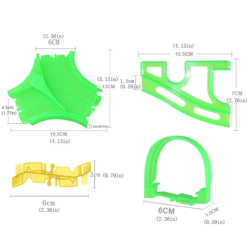 DIY трек в сборе, игрушка, запчасти для волшебных гоночных треков, аксессуары, светящийся гоночный трек, Арка моста/туннеля/полосы изменения}