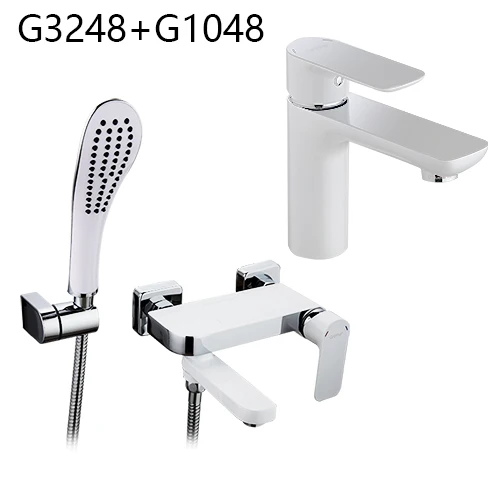GAPPO смеситель для ванны для душа смеситель для воды кран для раковины кран для ванной комнаты armatur - Цвет: G3248 G1048