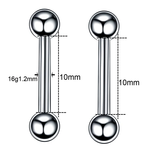 2 шт./лот, Пирсинг из нержавеющей стали, пирсинг, пирсинг в носу, пирсинг на спирали бровей, пирсинг, штанга, пирсинг, лингуа, ювелирные изделия для тела - Окраска металла: Style 23