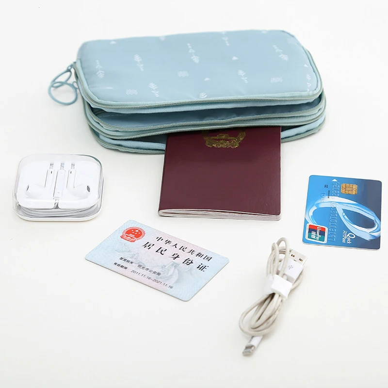 

Fashion Mini Passport Wallet Data Line Bank Card Multifunctional Portable Power Pack Travel Accessories Supplies Products