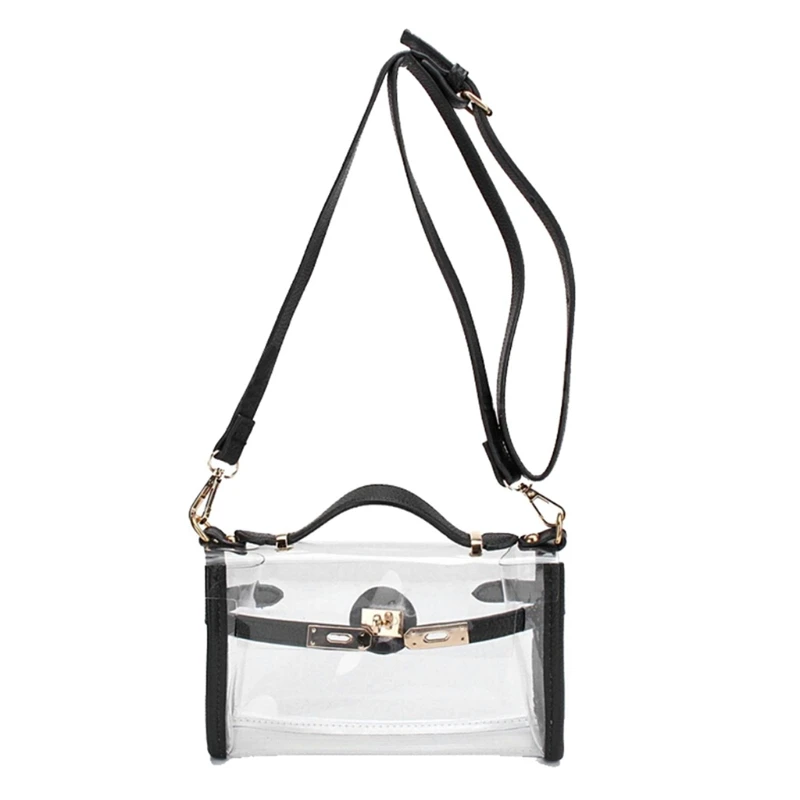 Стильная Прозрачная ПВХ сумка через плечо модная сумочка прозрачная сумка-тоут