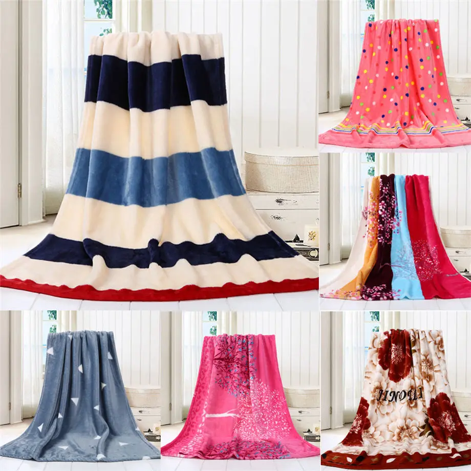 

New Quality Super Soft Warm Solid Warm Micro Plush Fleece Blanket Throw Rug Sofa Bedding 70*100cm Dropshipping &925