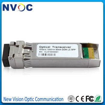 

Free Shipping 10GBASE-ER SFP+ 1550nm 40km DOM Transceiver Module,SFP-10G-ZR 80KM,10G Dual Fiber 1550nm 100KM SFP+ LC Module