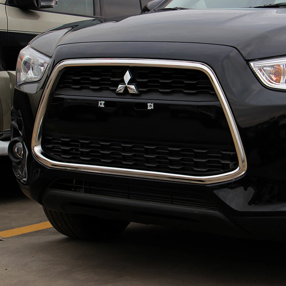 AITWATT для Mitsubishi ASX 2013 ABS хром внешняя Передняя средняя решетка гриль крышка отделка рамы украшение автомобиля