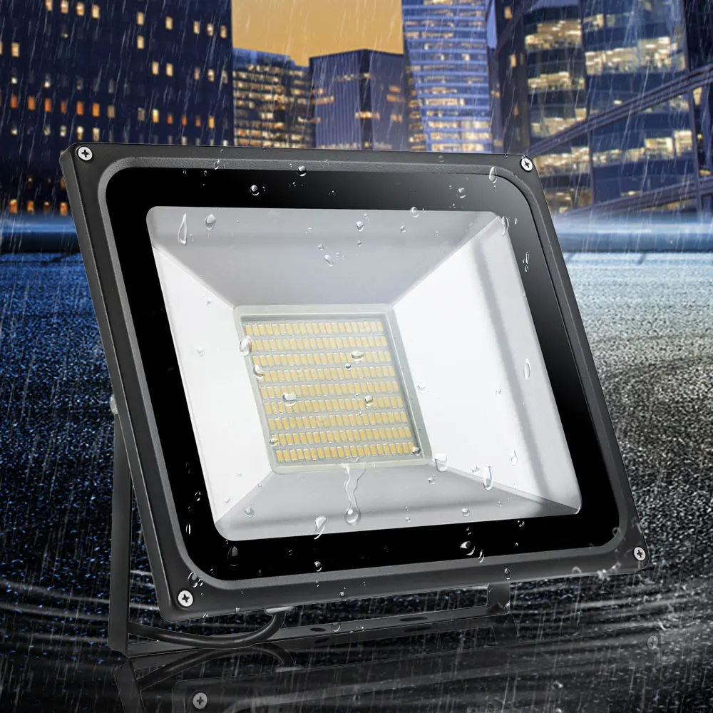 

2Pcs LED Flood Light 100W Floodlight IP65 Waterproof 260V LED Spotlight Refletor LED Outdoor Lighting Square Highway Garden Lamp