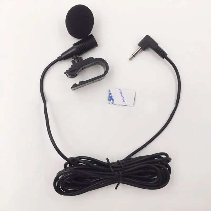 3.5mm Car-mounted Microphone Car Audio Accessories Stereo And Mono External Mic Bluetooth Portable Supplies Black Microphones