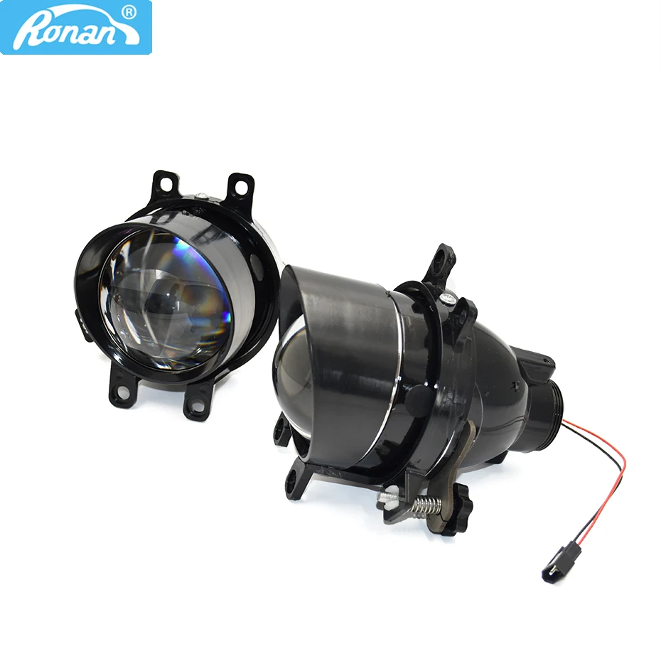 Ronan 2pcs adjust Fog Lights Bi-xenon Projector Lens For Camry/Corolla/RAV4/Yaris/Auris/Highlander H11 D2H HID Bulb Accessories