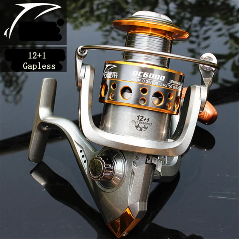 DC13 Gapless Ball Bearings Full Metal Spoon Spinning Fishing Reel Coil Casting Fishing Wheel