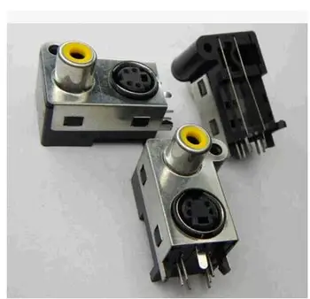 

S terminal DIN-428-2 4 core with AV/RCA socket DIN socket connector all copper