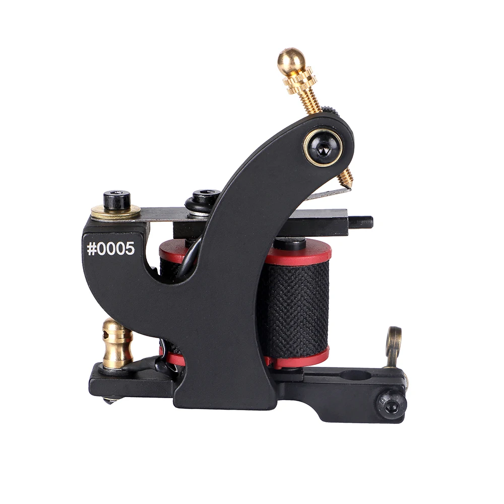 

High Quality Tattoo machine kit for beginer Pro Tattoo Gun Strong quite motor Clip Cord Tattoo Machine body liner black red