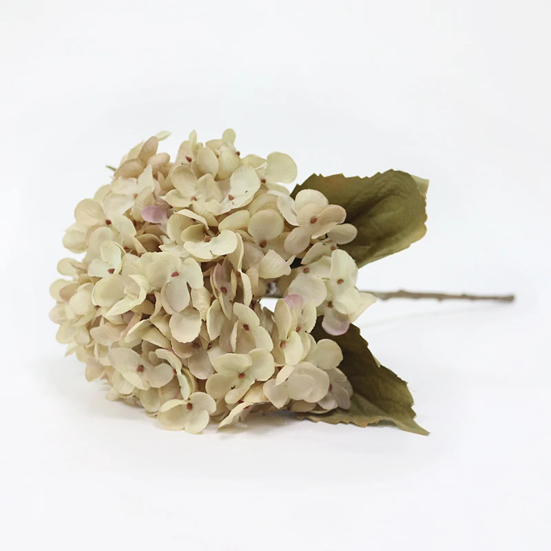 Artificial Hydrangea Silk Flower 1 big flowerBouquet Fleur Artificielle Flores Arrange Table Wedding Home Decor Party accessory (15)