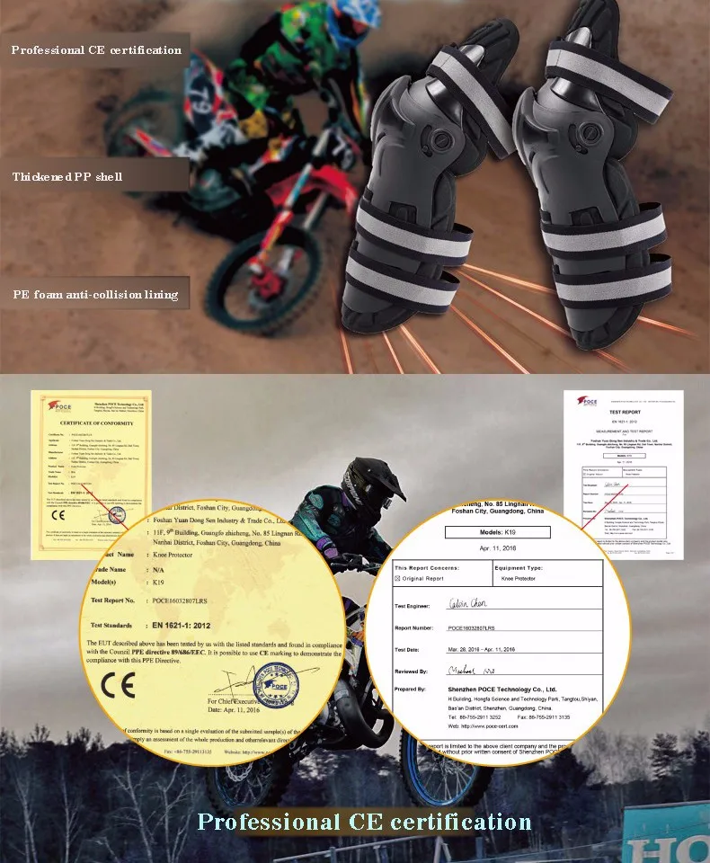Наколенники для езды на мотоцикле CE наколенник Мотокросс спортивные шорты с эластичным поясом и наколенники Защитное снаряжение K19