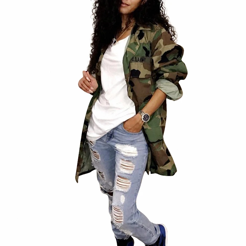 discounted  Women Long Coat Oversized Casual Mini Dress Military Ladies Jacket Cotton Plus Size Club Coat Party
