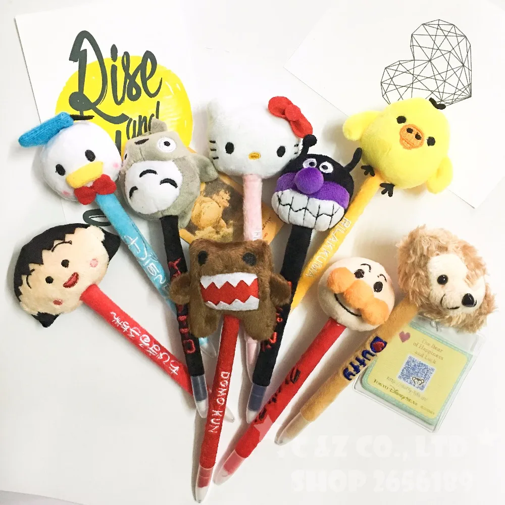 Anpanman/Sakura Momoko/Don Duck/Totoro Kiiroitori милая плюшевая шариковая ручка мягкая мини