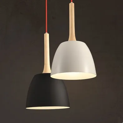 

Simple creative wood aluminum pendant light dining room bedroom lamp modern The Tophams Hotel Cafe lighting pendant lamp FG986