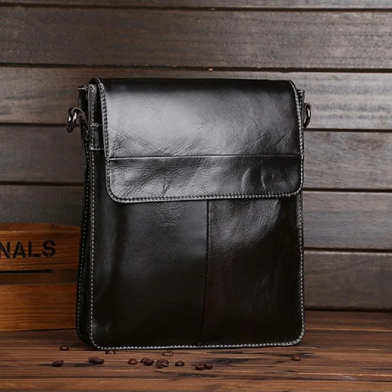 Сумка через плечо Norbinus Мужская сумки почтальонки из натуральной кожи|flap bag|brand