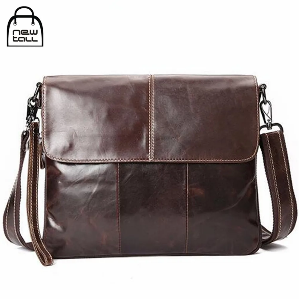 

[NEWTALL] 2017 Fashion High Quality   Men's Genuine Leather Party Cross-Body Bag For ipad Men's Gift Free Shipping B1042