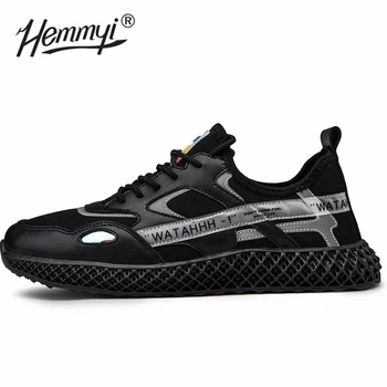 

Hemmyi 2019 Sneakers Men Spring Autumn Breathable Mesh Cushioning Sport Running Shoes for Man Running Athletic Male Dropshipping