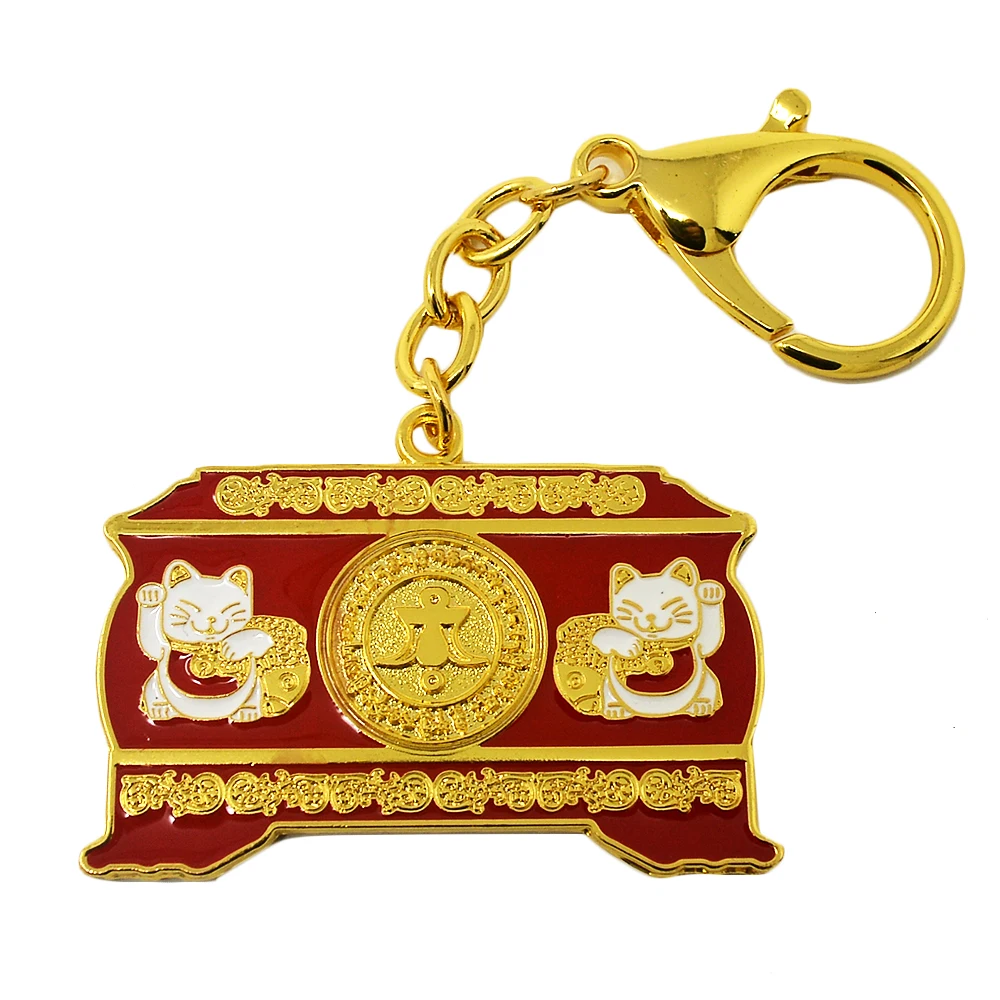 

Feng Shui Prosperity Chest Featuring Maneki Neko W3702