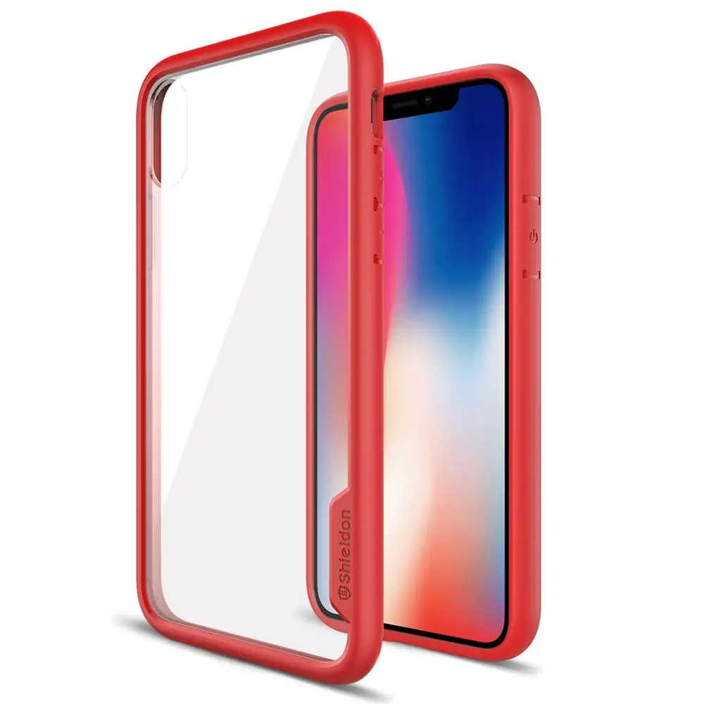 

SHIELDON Case for iPhone X/XS Shockproof Hybrid Slim Anti-Drop Protection Case TPU Frame HD Clear Scratch Resistant Case