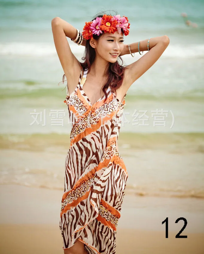Tdfunlive 19 стилей печатных свободные сексуальное платье платок женский тонкий пляж Шарфы для женщин сексуальное бикини прикрыть купальники