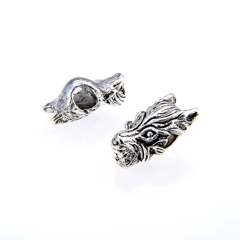 Wholesale Jewelry Making DIY material retro style Wolf Head alloy charm pendant