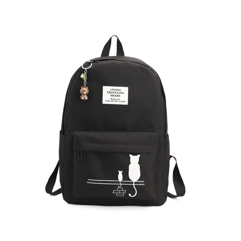 

2019 New Women Hot Canvas Backpacks Candy Color Waterproof School Bags for Teenagers Girls Laptop Backpack Patchwork Sac A Dos