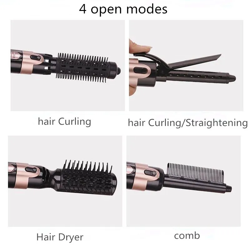 4 в 1 инструмент для укладки волос фен для завивки волос Расческа для салона профессиональный электрический фен для волос многофункциональный набор для укладки
