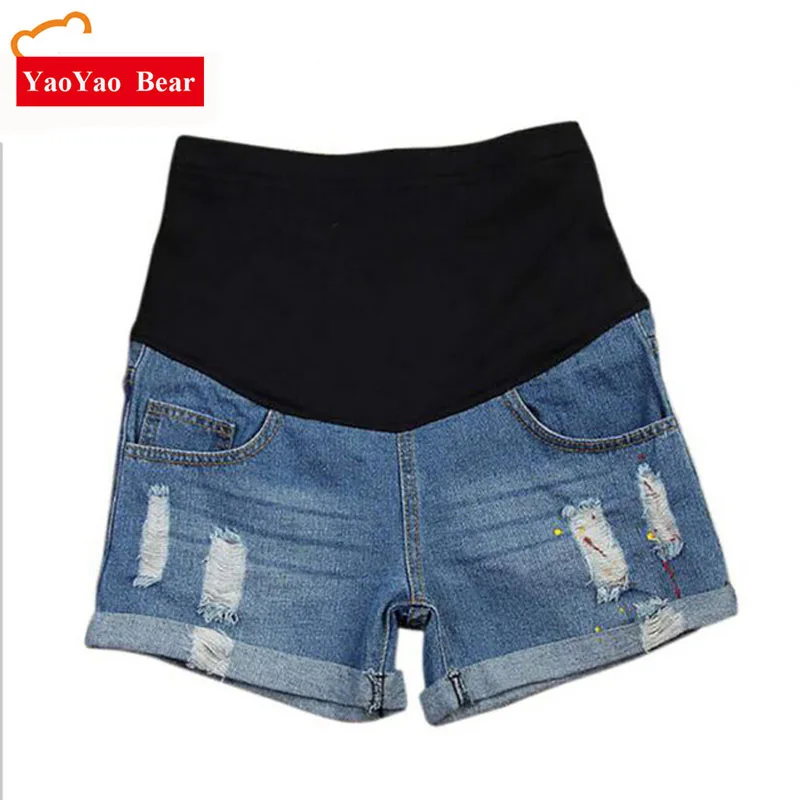 

2016 Casual Plus Size Pants Elastic Waist Maternity Shorts For Pregnant Women Legging Summer Maternity Plus Size