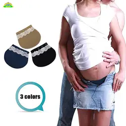 Пояс для беременных эластичный удлинитель мягкие брюки пояс удлинитель пряжки три кнопки кружева для беременных женщин беременность
