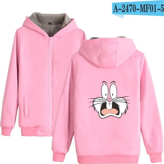 Bugs Bunny Harajuku Winter Thick Warm Hoodies Sweatshirt Men/Women