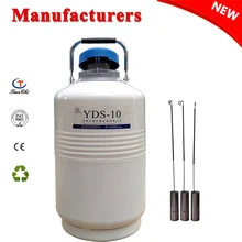Cryogenic Dewar Cylinder Tank 10L Liquid Nitrogen Container 10 Liter 50 mm Diameter Semen Flask 2018 New yds 50b small capacity cryogenic liquid nitrogen tank