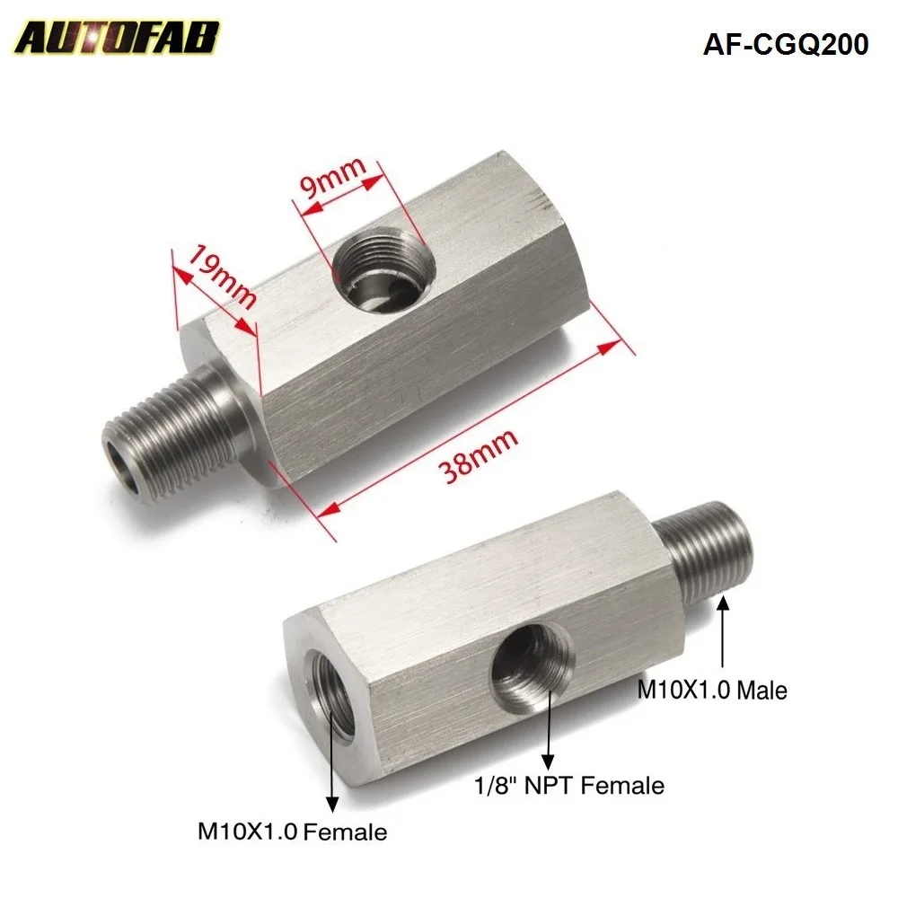 1/" NPT датчик давления масла тройник к M10X1.0 NPT адаптеру турбо питания линия манометр AF-CGQ200