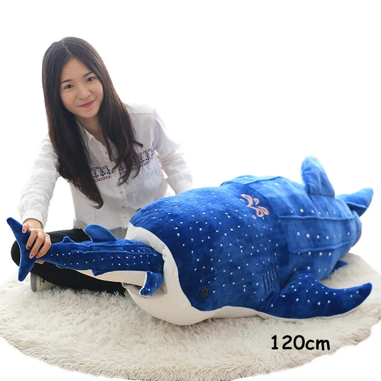 Giant Animal Whale Shark Plush Toy Big Stuffed Sea Animals Shark Hugging Pillow Whale Toys for Children Gift Decoration 100cm 120cm 150cm DY50444 (5)
