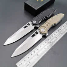 Ball Bearing Folding Knife 9Cr18Mov Blade Flipper Pocket Knife Outdoor Camping Survival Knives Hunting EDC Tool Muti-Choise