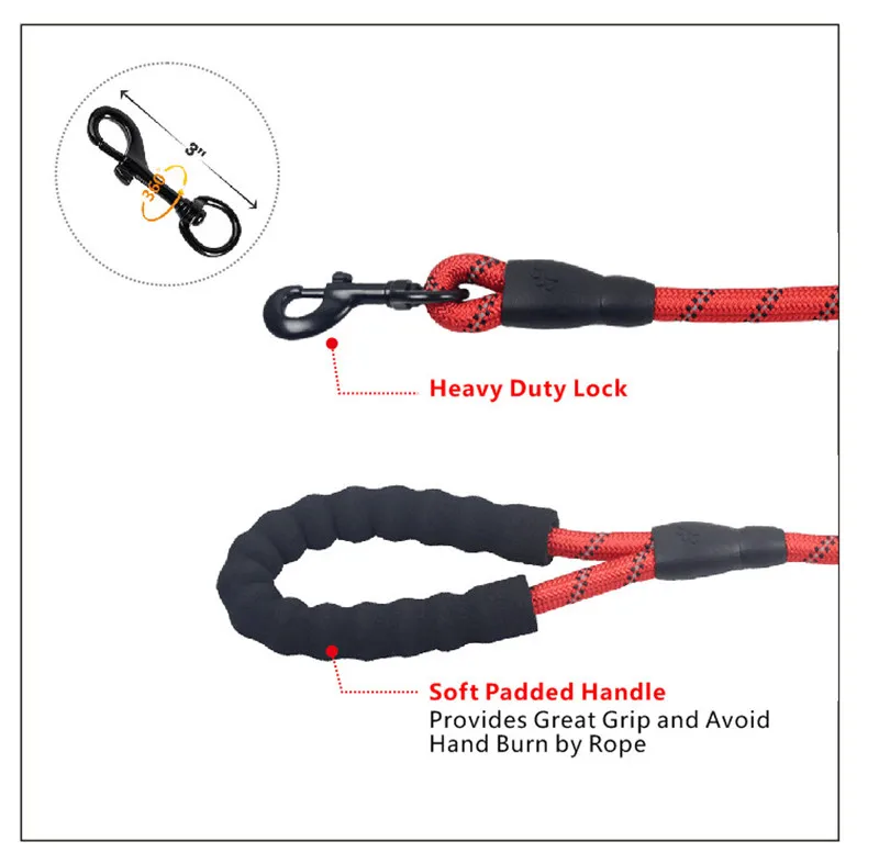  Nylon Reflective Dog Leash (3)_
