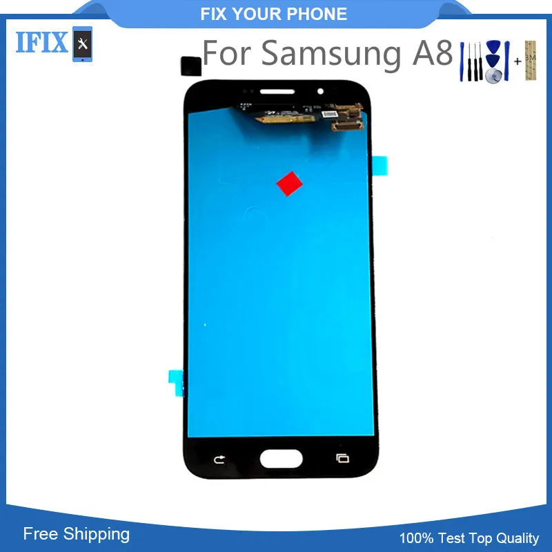 

Replacement Change OLED LCD For Samsung A8 LCD Touch Screen Display Complete With Track And Tools