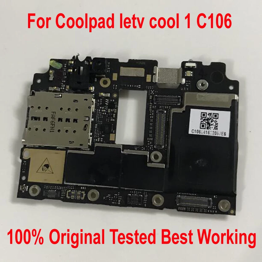  LTPro Original Tested mainboard For Letv LeEco Coolpad cool1 cool 1 c106 C106-7/8/9 32gb motherboar