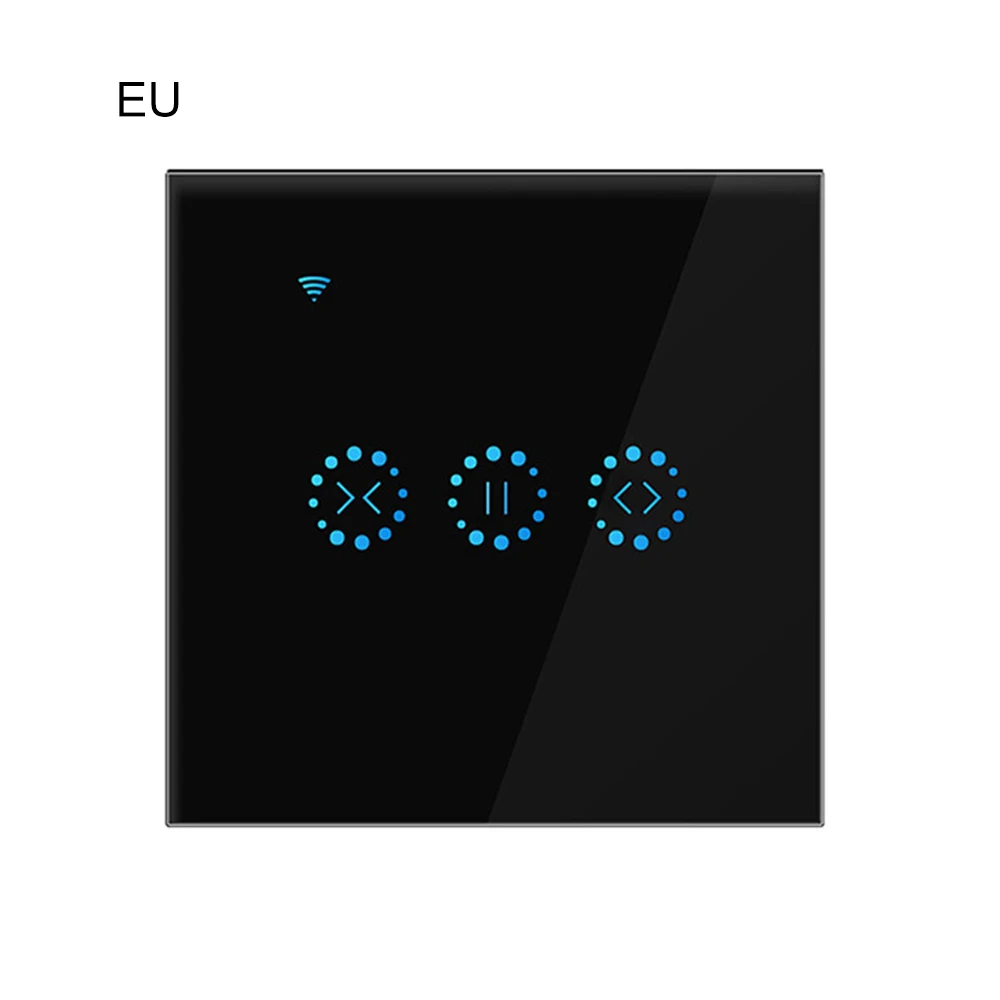 

4 Colors US/EU Plug Smart Home WiFi Electrical Touch Blinds Curtain Switch APP Voice Control