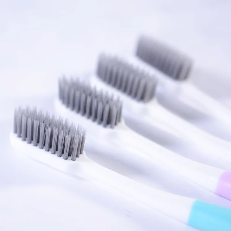 

4 Pcs Bamboo Charcoal And Nanometer Fuzz Gum Silk Toothbrush Eco Friendly Escova De Dente Soft Tooth Brush Nano Dental Care