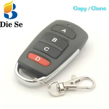 433 MHz Universal RF Remote Control Copy 4 Channel Cloning Duplicator Clone Remotes For Copy Electric Garage Door Control alicia 24 copy mixed display