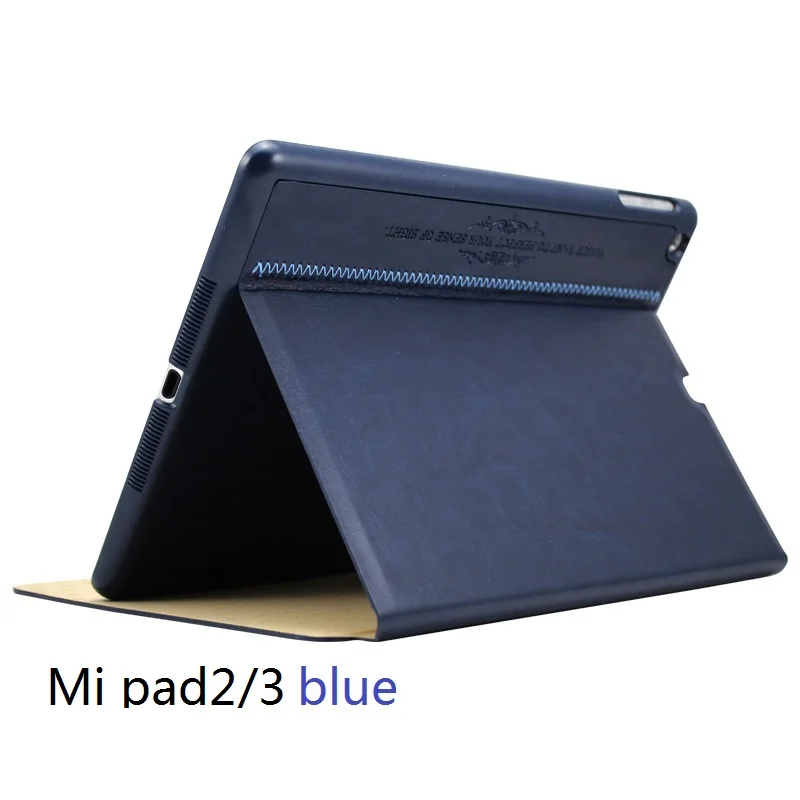 Mi PAD2 mi PAD3 кожаный чехол Smart Cover для Xiao mi pad mi Pad 2 3 Prime 7," чехол для планшета откидной Чехол защитный чехол - Цвет: xiaomi23 blue