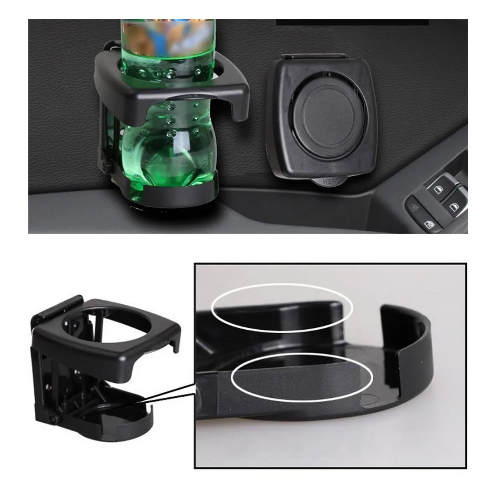 Dewtreetali Universal Folding Car cup holder Black Drink Holder