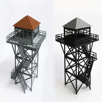 

HO 1:87 scale Lookout tower model plastic Guard tower model for train model layout high quality