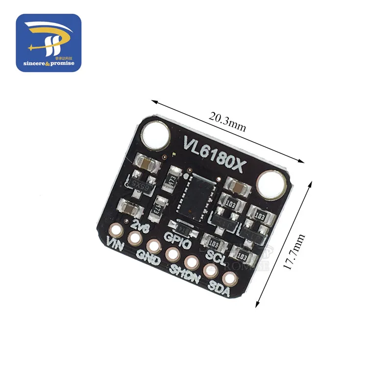 VL6180 VL6180X Range Finder Optical Ranging Sensor Module for Arduino I2C Interface Board IR Emitter Ambient Light High Accuracy