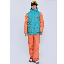 Для мужчин Одноместный доска двойной Лыжный костюм активный отдых GSOU снег мужской водостойкий ветрозащитный утолщение теплый лыжный