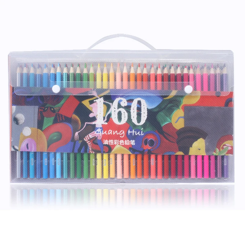 

160 Colors Markers Wood Colored Pencils Set Lapis De Cor Artist Painting Oil Color Pencil For School Drawing Sketch Art Supplies