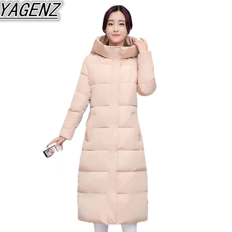 Jacke Frauen Us38 Parka Mode Gefütterte 2018 lange Jacken 75 Schlank Warme Ms Winter Verdicken 49Off Baumwolle Kapuzen Lange Mantel Daunen 54L3RqSAjc