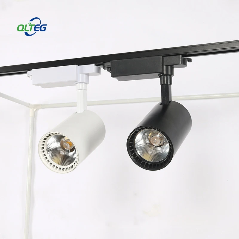COB 12 W 20 W 30 W Led أضواء المسارات الألومنيوم السقف السكك الحديدية أضواء المسارات جي بقعة السكك الحديدية الأضواء لمتجر الملابس مخزن معرض