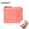 LUENSRO 2022 New Women Wallets Genuine Leather Purse Women Credit Card Holder Zipper Small Wallet for Girls Coin Purse Short ► Photo 3/6